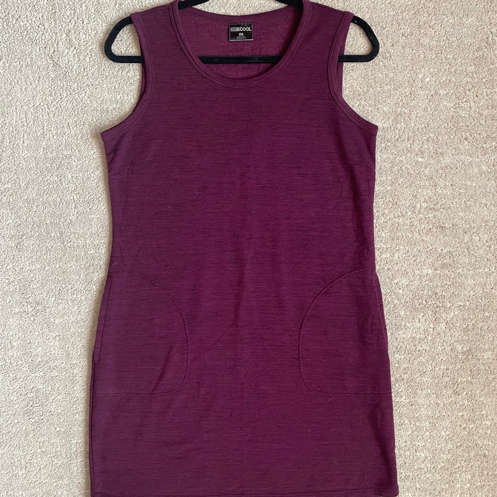 Basic Maroon Dress with Pockets